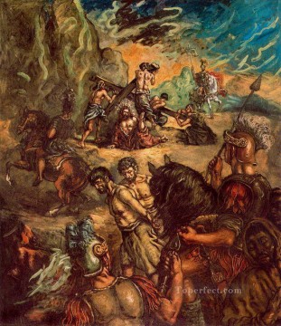 ジョルジョ・デ・キリコ Painting - ジョルジョ・デ・キリコの秋 形而上学的シュルレアリスム